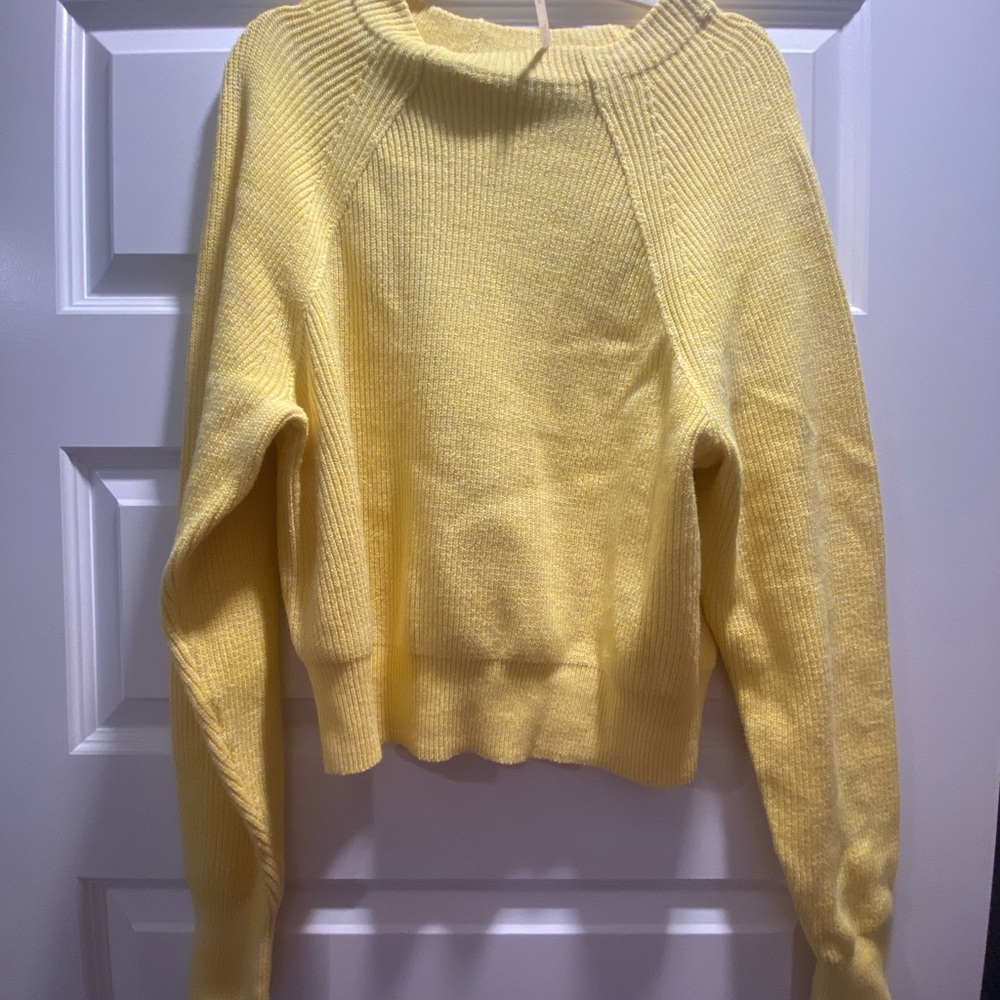 Free People Yellow Women's Sweater - size Medium